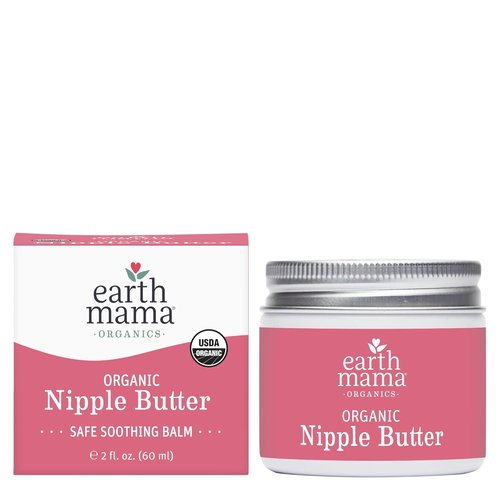 Earth Mama Organic Nipple Butter™ - Safe Nipple Cream for Breastfeeding | Non-Lanolin, 2 oz