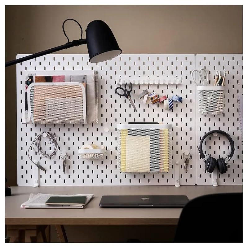 IKEA SKADIS Pegboard Hooks - White, 3/4 Inch - 10 Pack Storage Accessories