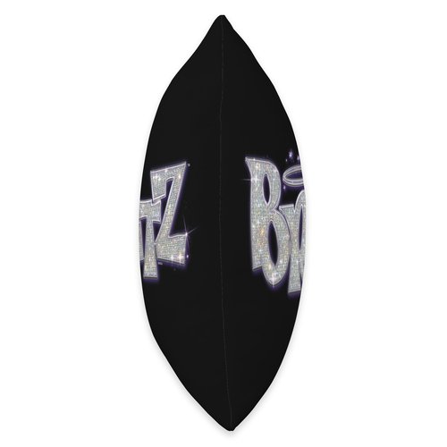 Bratz - Glittery Purple and Silver Logo Throw Pillow