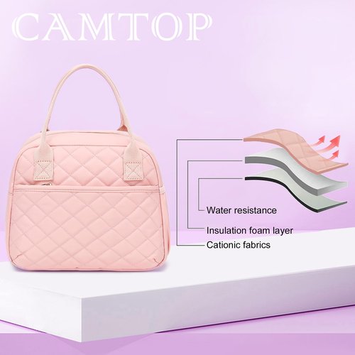 CAMTOP Lunch Box for Women Men Insulated Lunch Bag Lunch Tote Bag Leakproof Thermal Cooler Large Capacity for Travel Work School Picnic