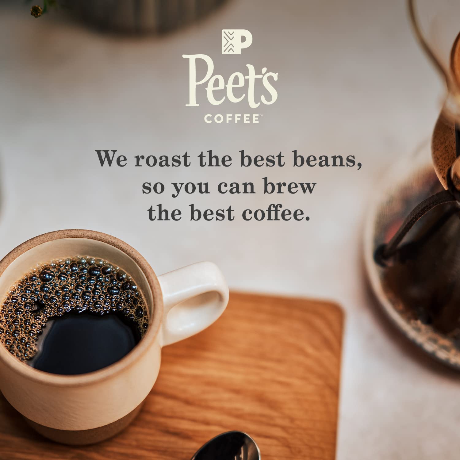Peet's Coffee Dark Roast K-Cup Pods - 100% Arabica Holiday Blend, 60 Count (6 Boxes of 10 Pods)
