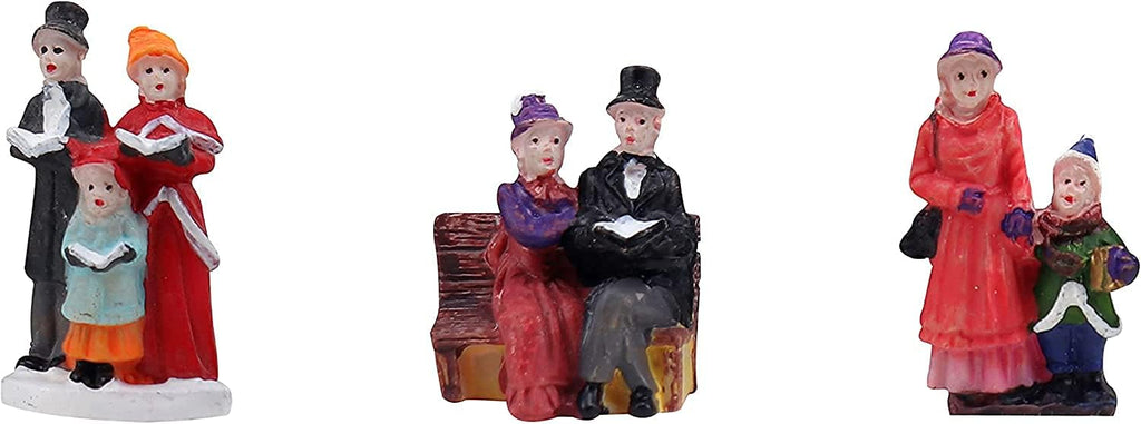 Resin Christmas Village Set - Charming Figurines, Houses & Accessories for Festive Indoor Decor
