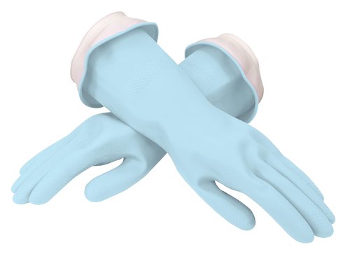 Casabella Waterblock Premium Gloves Aqua Blue, Large