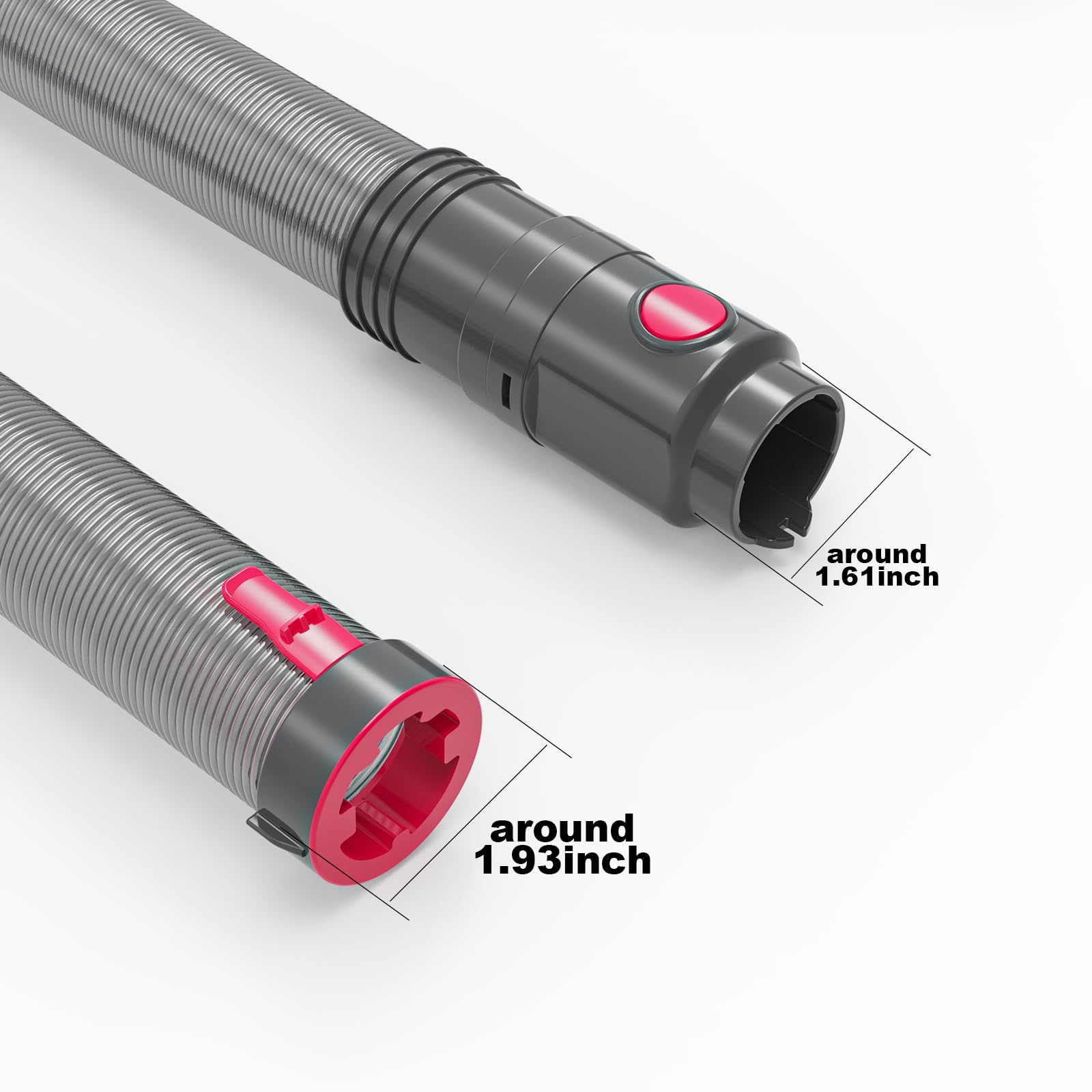 Upgraded Hose Assembly Replacement for Dyson Upright Vacuums of DC41 DC40 DC66 DC65 UP14 UP13 UP20 UP30,Hose Attachment Accessories Ref. Part No. 920765-03, 920765-04