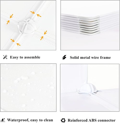 AWTATOS Cube Storage Organizer - 12 Cube Bookshelf with Stackable Design for Home & Bedroom - White