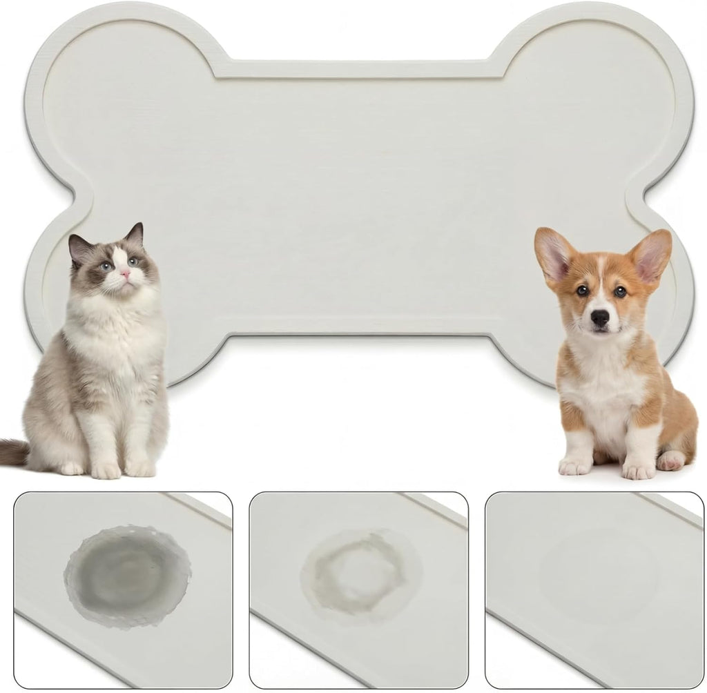 **Stone Dry Mat - Diatomaceous Earth Pet Feeding Mat for Cats & Dogs | Quick Drying, Non-Slip, 16" x 10"**