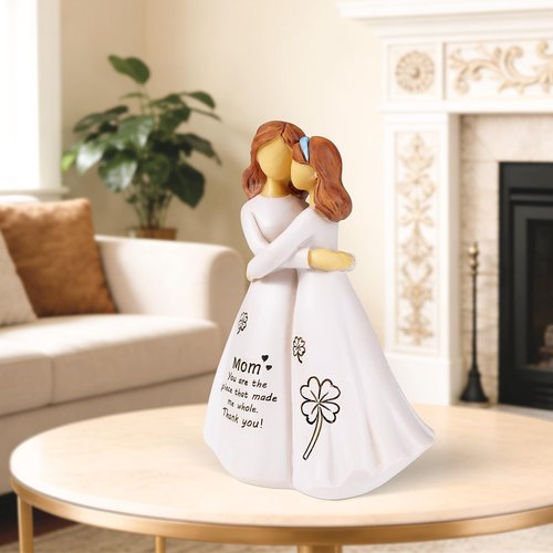 Being in Bloom Mom Birthday Gifts: 5.2” Mother and Daughter Resin Figurine - Sentimental Gift for Mom from Daughter - Mother’s Day and Christmas Keepsake