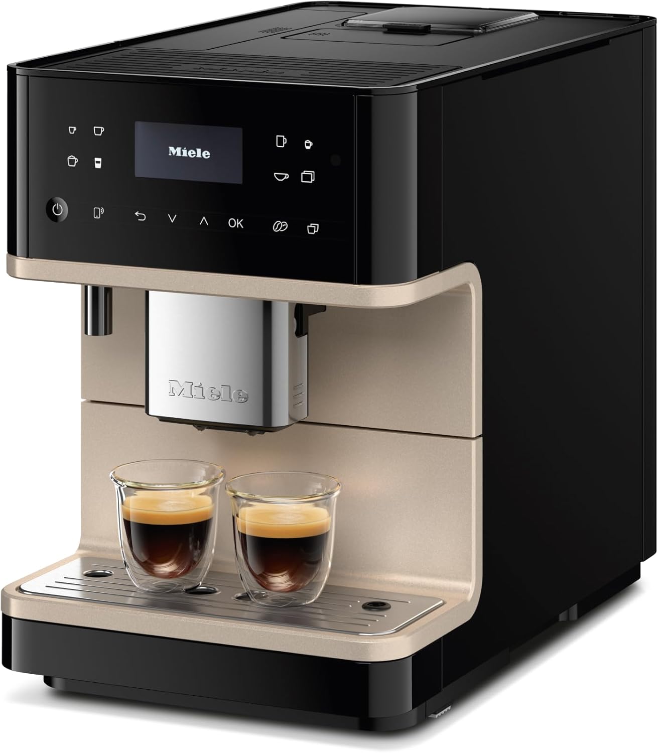Miele CM 6360 MilkPerfection Automatic Coffee Machine - OneTouch for Two, WiFi-Enabled, Obsidian Black