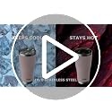 HAUSHOF 24 oz Stainless Steel Travel Mug with Leakproof Lid