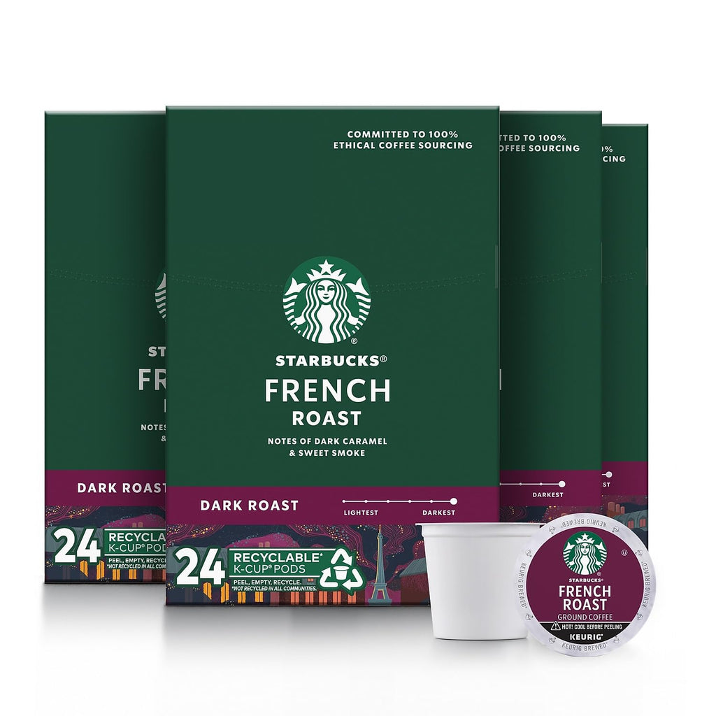Starbucks French Roast Coffee Keurig® K-Cup® Pods, Dark Roast, 96/Carton (SBK18996CT)