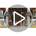 Mardi Gras Bow Shape Wooden Door Sign - 11.8x11.2 Inch Decor