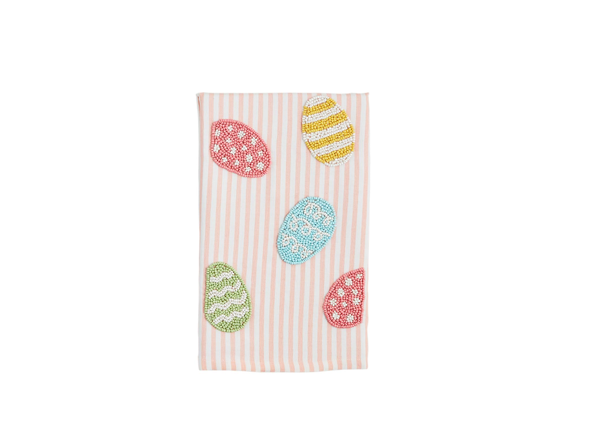Mud Pie Egg Easter Bead Towel; 26" x 14"