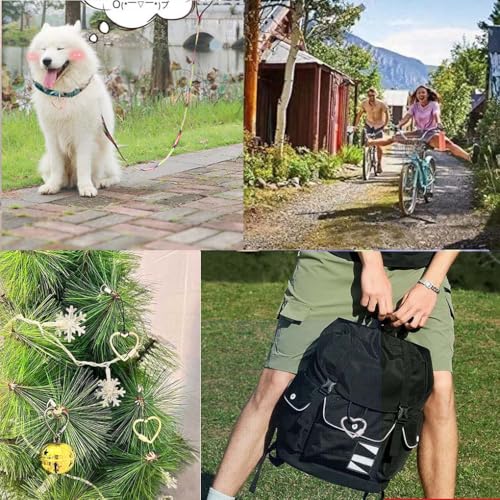 6 pcs 30mm Heart Shape Carabiner Aluminum Ring Keychain Carabiner Bulk Hook Bag for Camping Hiking Fishing Travel Dog Leash by