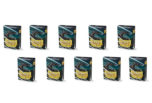 10 Packs Dragon Shield Matte Mini Japanese Jet 60 ct Card Sleeves Display Case