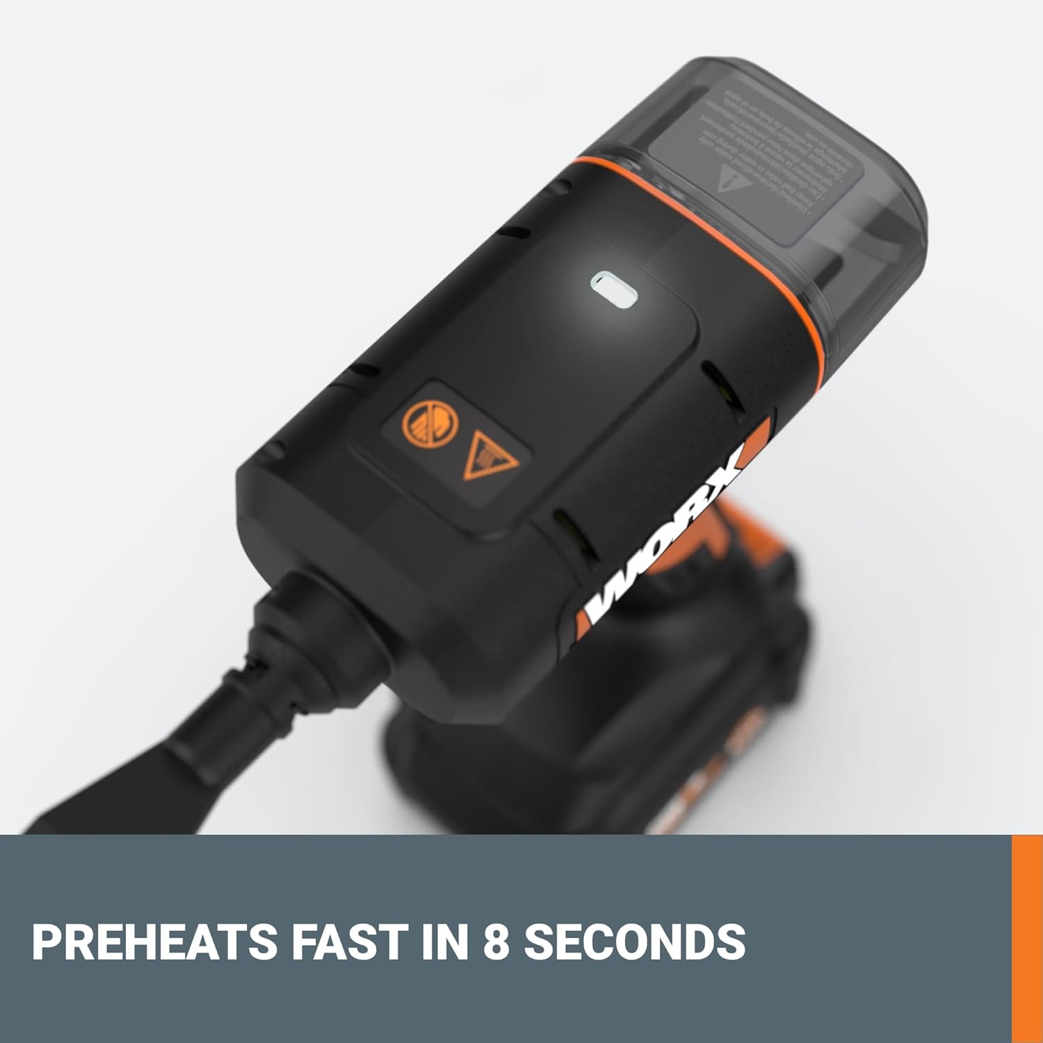 Worx 20V SteamStorm Cordless Handheld Steam Cleaner - 220°F Quick Preheat, Lightweight & Portable | Includes Battery & Charger