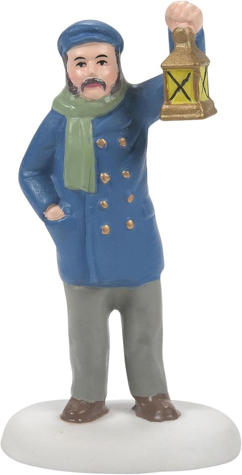 Department 56 Nightwatch Figurine - Dickens Village Lantern Holder, 2.5 Inch, Multicolor