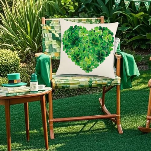 St. Patrick's Day Throw Pillow Covers 18x18 Set of 4 - Style B