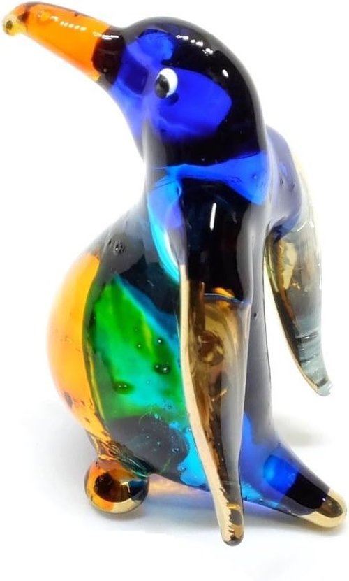 Handmade Mini Penguin Figures - 2.25" Blown Glass Art | Unique Ocean Animal Collectibles