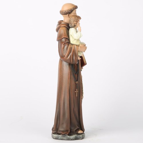 Buildclassic St. Anthony Statue with Infant Jesus - Blessed Religious Gift, 10" Renaissance Décor