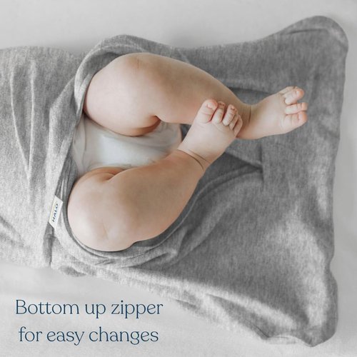 HALO Sleepsack Swaddle - 100% Cotton Wearable Blanket with 3-Way Adjustability | TOG 1.5, Birds, Small (3-6 Months)