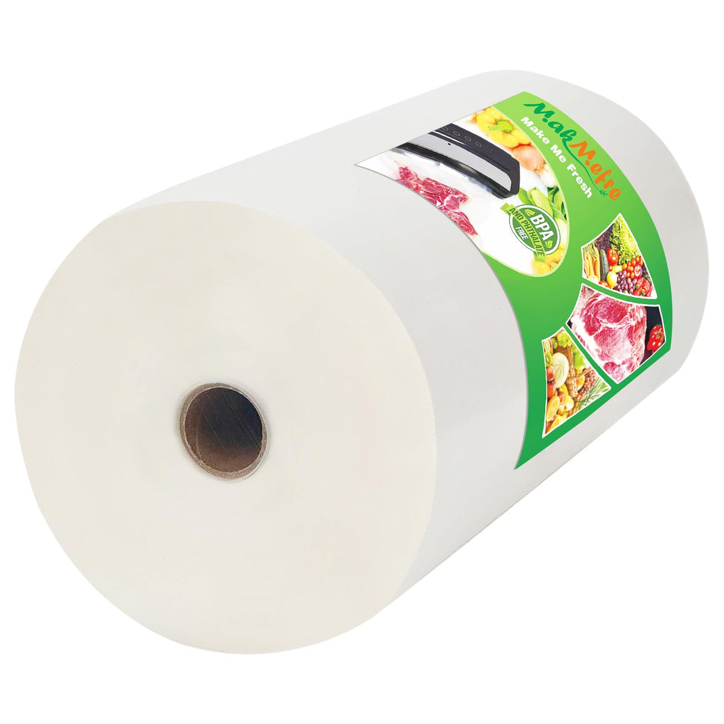 MakMeFre (Total 150Feet) 11” x 150’ Vacuum Sealer Bags Rolls with BPA Free,Heavy Duty Vacuum Food Sealer Storage Bags Rolls,Cut to Size Roll,Great for Sous Vide
