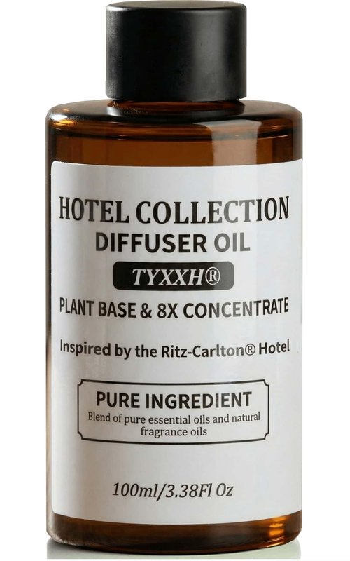 Hotel Diffuser Oil Inspired by Ritz-Carlton – Fragrance & Essential Oil Blend for Waterless & Cold Air Diffusers – Bergamot, Jasmine, Marine – Long-Lasting Aroma – Aromatherapy, Home, Spa – 3.38 Fl Oz
