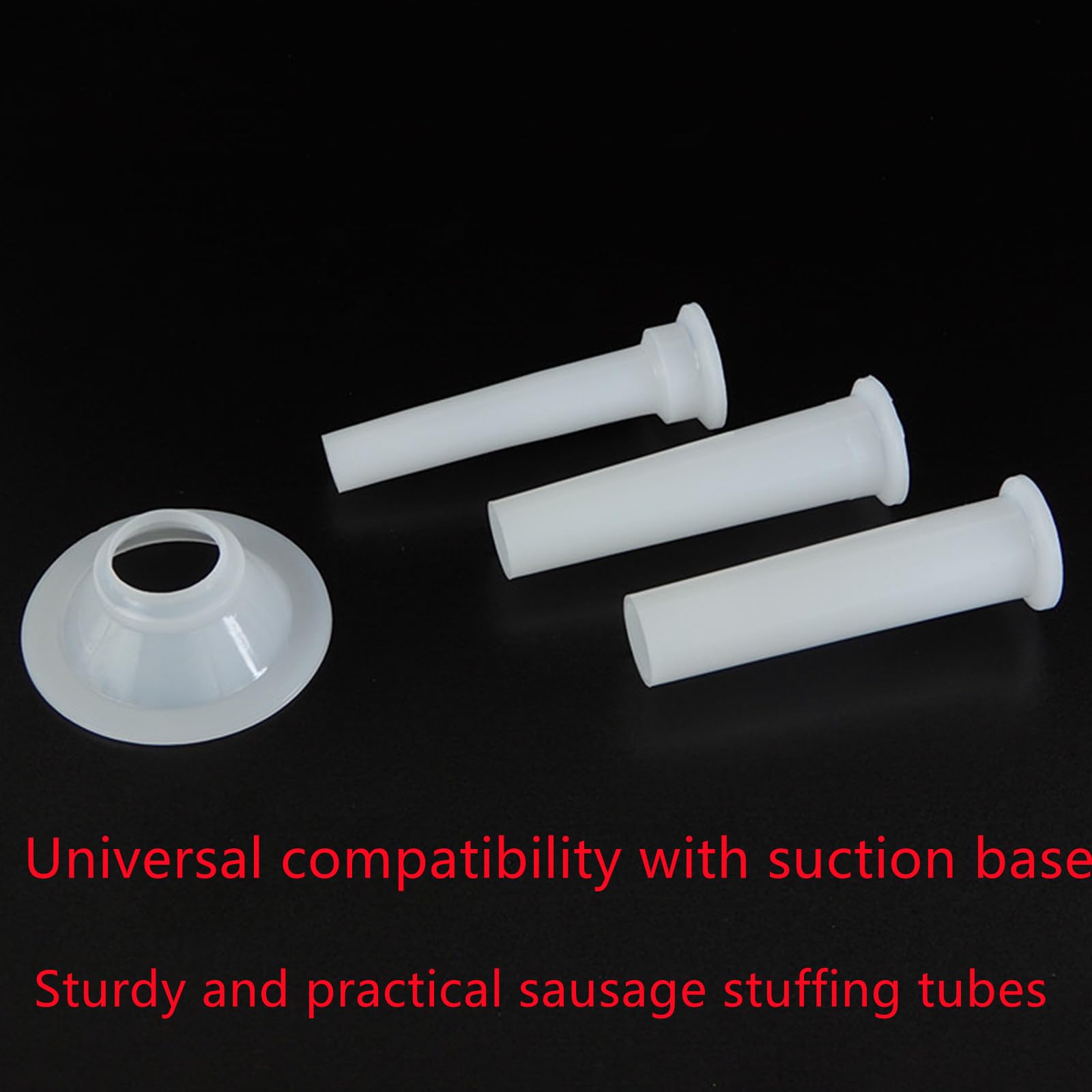 3 Pcs Sausage Stuffer Tube Kit, Universal Sausage Stuffing Tube Plastic Sausage Stuffer Tubes for Casing Meat Grinder With Suction Base