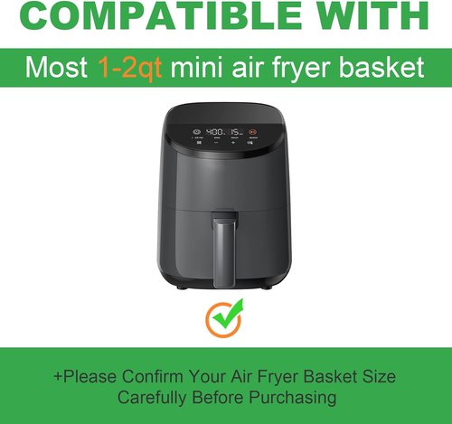 COSORI Mini Air Fryer Liners - 130 PCS Disposable Parchment Paper Baking Sheets for 2.1 Qt Air Fryer