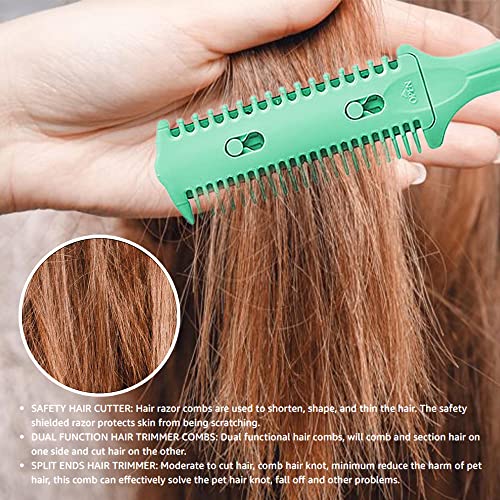 Soft 'N Style Haircut Razor Comb 3 Pack Double Sided Hair Styling Tool