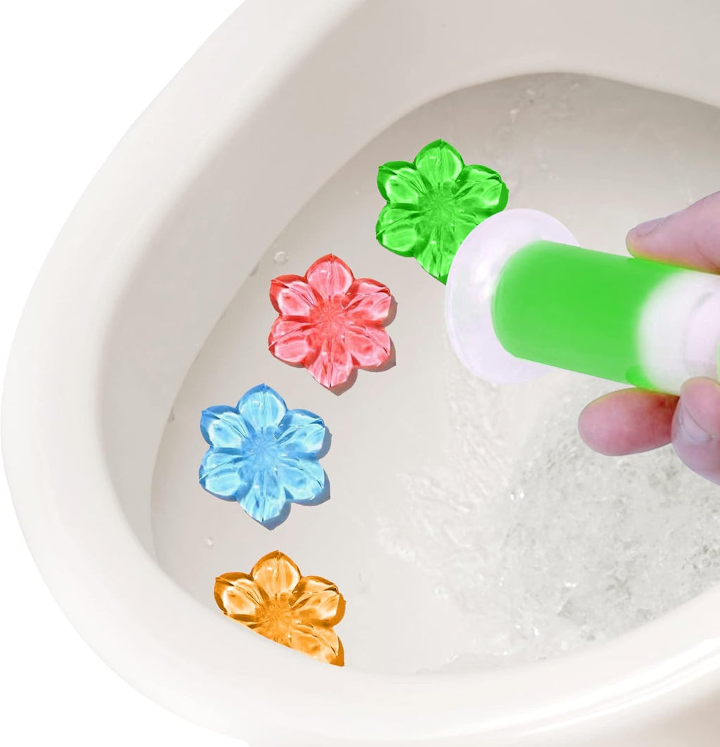 Simple Life Toilet Gel Stamp - Fresh Flower Scented, Anti-Limescale Cleaner, 32 Stamps Pack