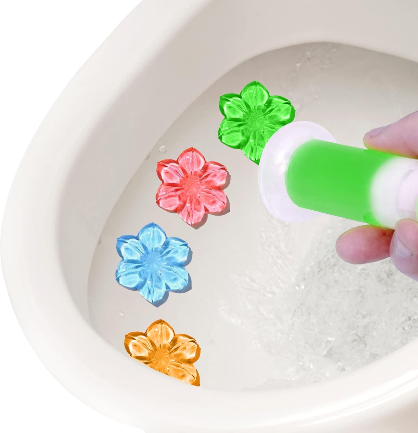 Simple Life Toilet Gel Stamp - Fresh Flower Scented, Anti-Limescale Cleaner, 32 Stamps Pack