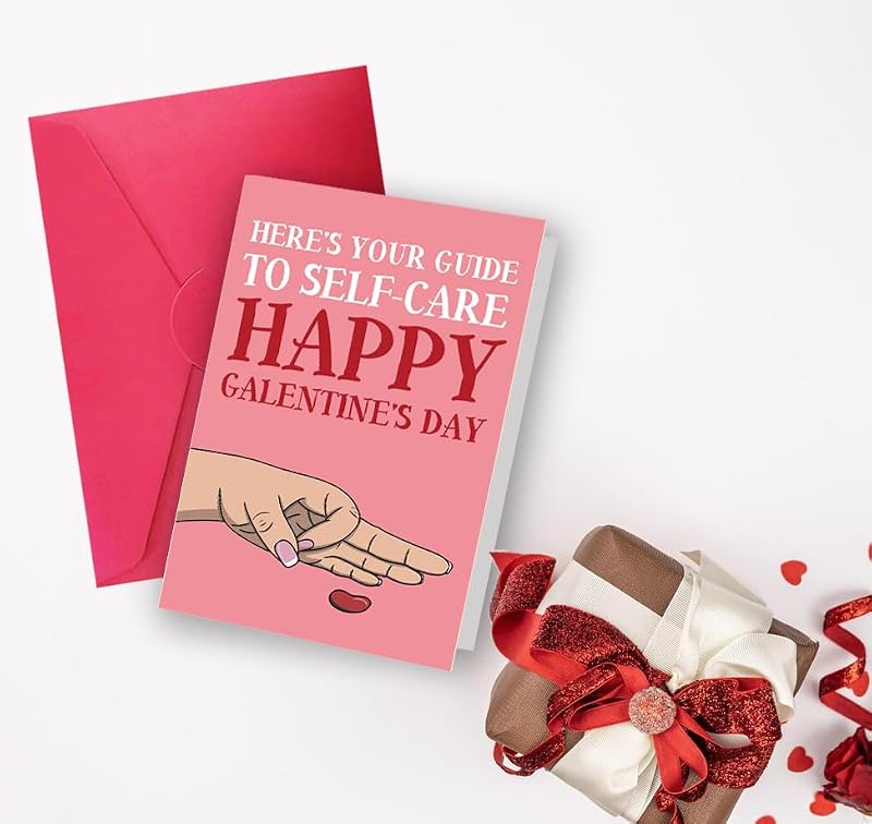 Sarcastic Galentine's Day Card for Best Friend with Envelope