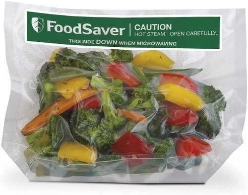 FoodSaver 1-Quart Freeze 'n Steam Microwavable Single-Cooking Bags, 16 Count, Clear (Pack of 4)