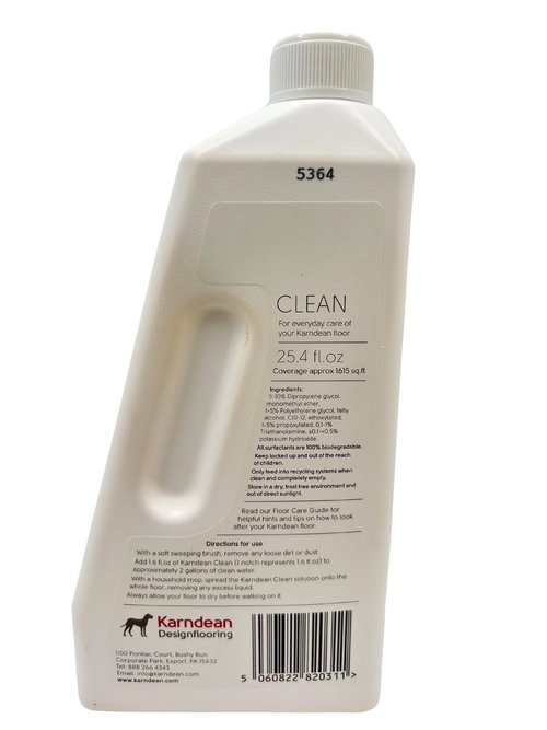 Karndean LVP Floor Cleaner No-Rinse Formula for Luxury Vinyl Plank Floors – pH Neutral, Streak-Free, Safe & Easy Use – Professional Grade Routine Cleaner (1L Bottle)