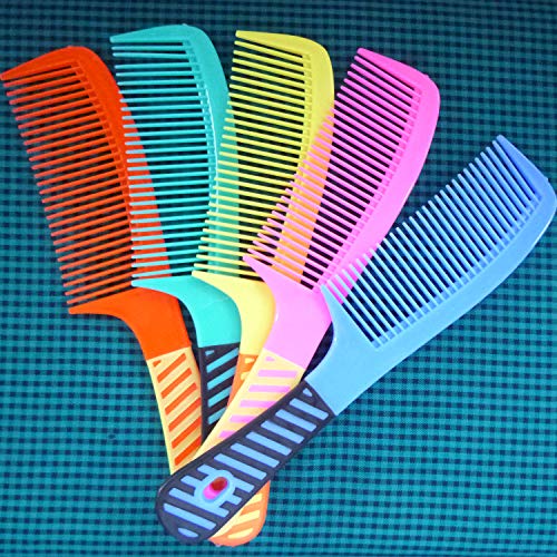 zYoung 5-Piece Hair Comb Set with Handles for Styling and Detangling