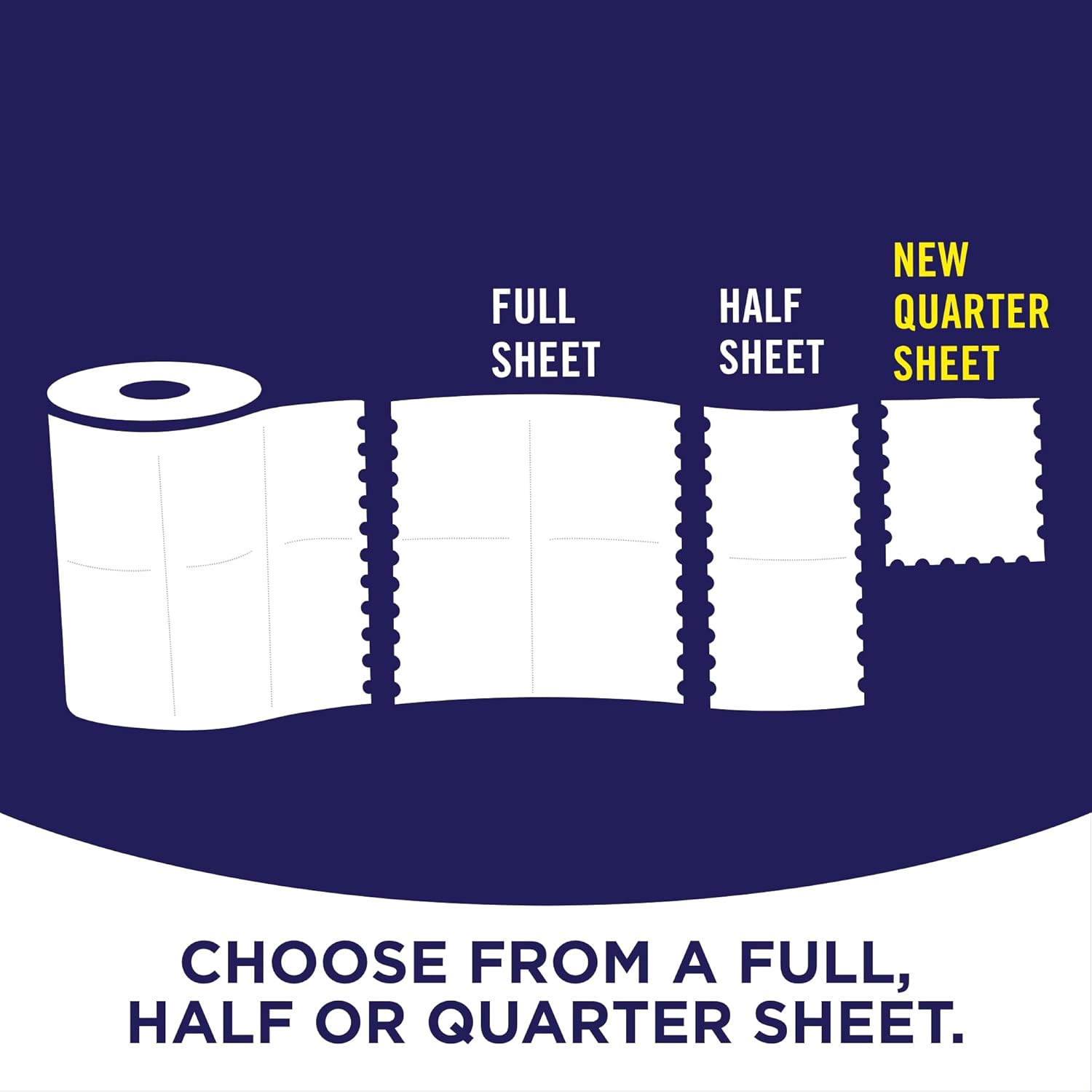 Sparkle® Tear-A-Square® Paper Towels - 24 Double Rolls for Convenient Cleaning | 48 Regular Rolls