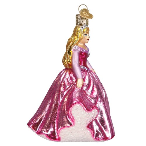 Old World Christmas Princess Glass Blown Ornament for Christmas Tree, Handcrafted Holiday Decoration, Fantasy Collection