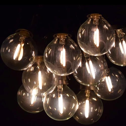 Lampat G40 Globe String Lights - 25 LED Bulbs, 25Ft Length for Indoor/Outdoor Commercial Decor