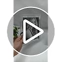 5x7 Silver Glass Photo Frame - Vertical & Horizontal Display