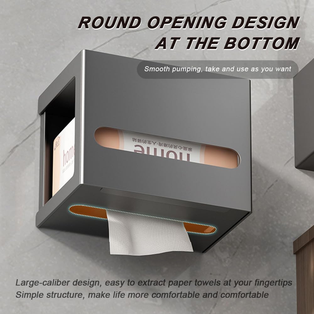 Skiennix Toilet Paper Holder - Multifunctional Stainless Steel Dispenser with Phone Shelf