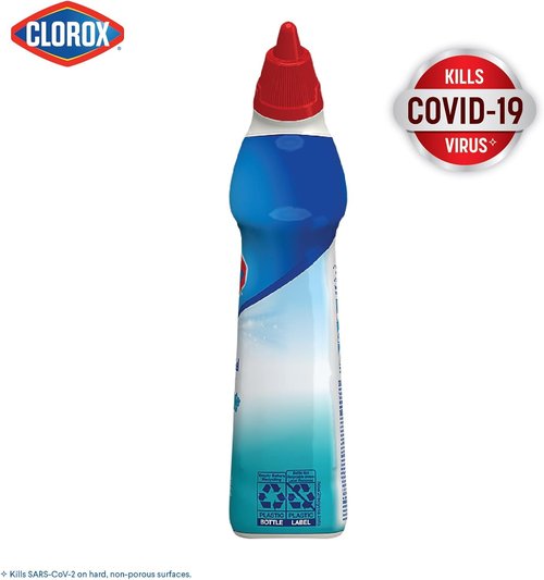Clorox Toilet Bowl Cleaner - Clinging Bleach Gel with Cool Wave Scent | 24 Ounces