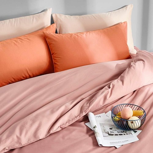 FLXXIE Pillow Cases - Soft Microfiber Pillow Covers with Envelope Closure | 2-Piece Set, 20x30, Orange