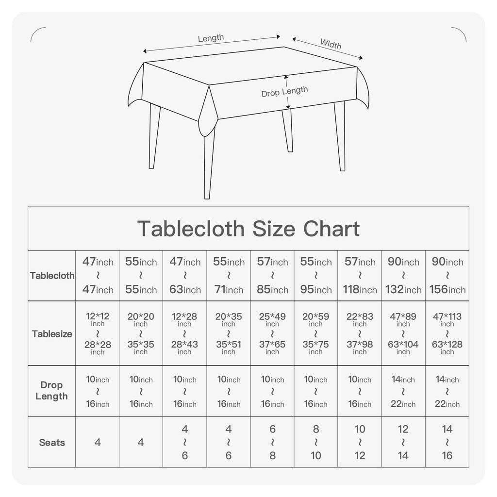 BALCONY & FALCON Rectangle Tablecloth Washable Wrinkle Resistant and Water Proof Table Cloth Decorative Linen Fabric Tablecloths for Dining Parties Kitchen Wedding and Outdoor Use (Navy Blue, 57x118)