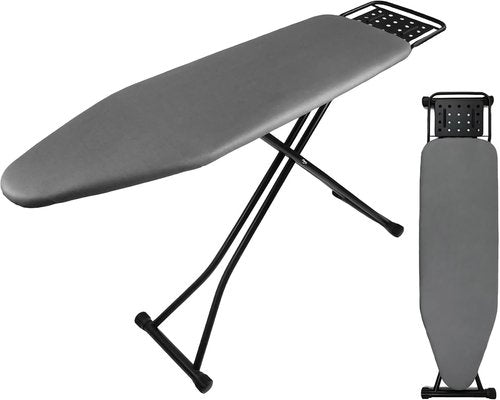 Ironing Board - Full Size Heat Resistant Cover with Ultra Thick Padding | Adjustable Height, Non-Slip Design (58"x15")