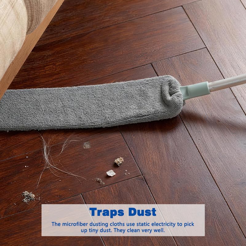 PLumeLux Retractable Gap Duster with 2 Washable Microfiber Cloths