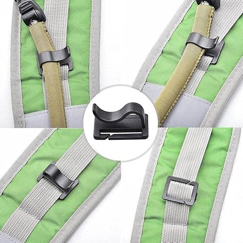 4pcs Black Water Bladder Tube Clips for Hydration Pack,Universal Hydration Pack Water Bladder Bag Beverage Tube Clip Outdoor Backpack Water Bladder Hose Hose Clip,Camping and Hiking Accessories