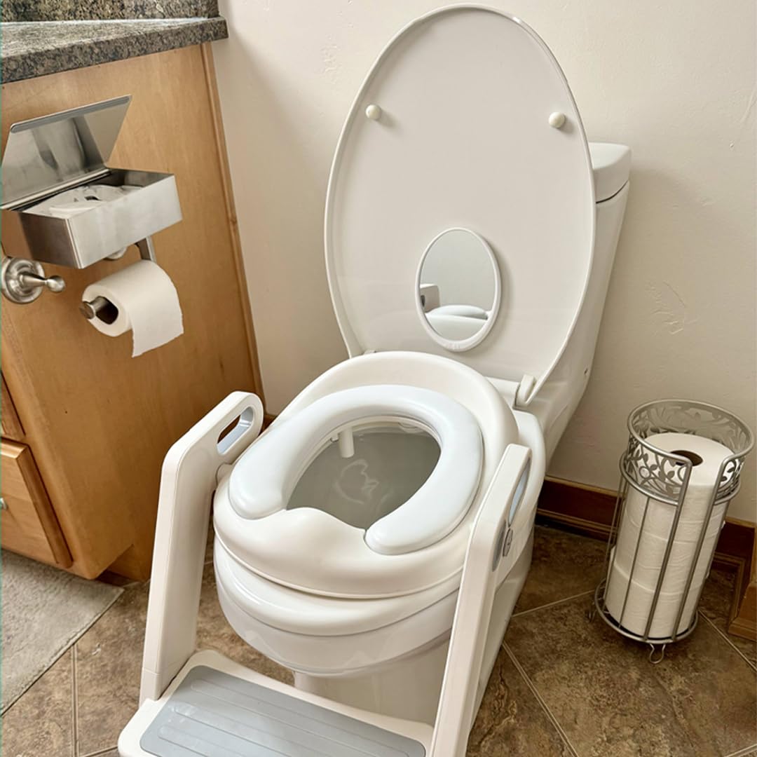 Toilet Mirror for Wiping & Potty Training – Helps Kids Learn to Wipe Independently – Shatterproof Acrylic, Easy Install, Fits All Toilets – Great for Toddlers, Special Needs, Seniors & Postpartum Care