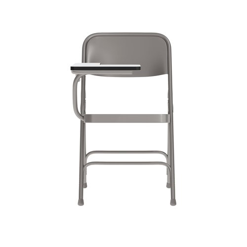 Flash Furniture Ralph Premium Steel Folding Chair with Right Handed Tablet Arm