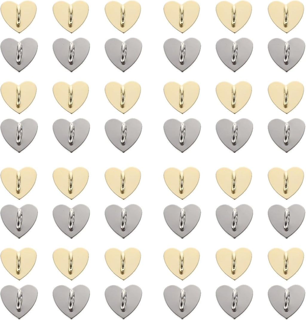 Uonlytech Heart-Shaped Phone Case Buckles - 48 Pcs Lightweight Decor Accessories for Cellphone Covers