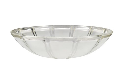Aspen Creative 23508-01 Clear&Sandblasted/2 Tone Replacement Glass Shade for Medium Base Socket Torchiere Lamp, Swag Lamp,Pendant,1 Light Wall Sconce & Island Fixture.11-7/8" Diameter x 3-1/8" High.